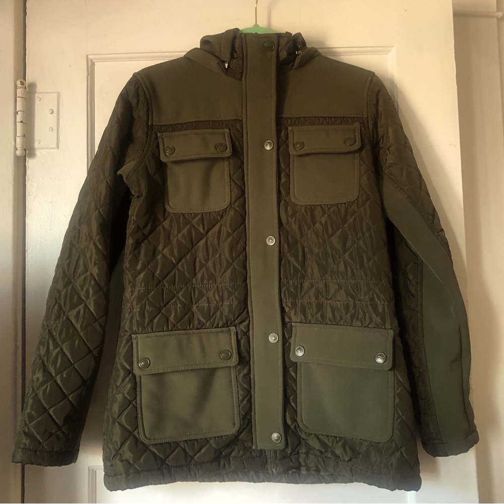 CB Sports Green Quilted Coat